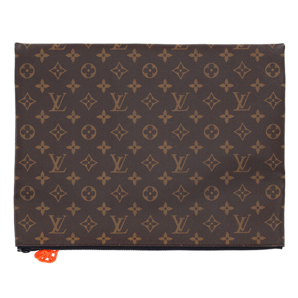 Louis Vuitton Solar Ray A4 Pouch Hand Clutch Brown Monogram - Picture 4 of 5